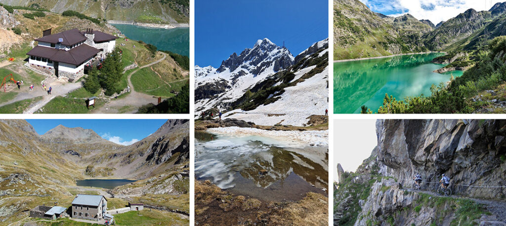 Rifugio Curò, Pizzo Recastello, Rifugio Barbellino