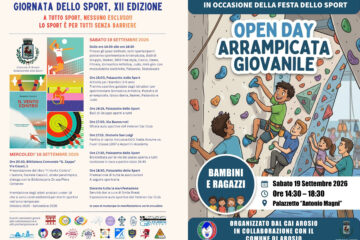 Giornata dello Sport e Open Day palestra di arrampicata